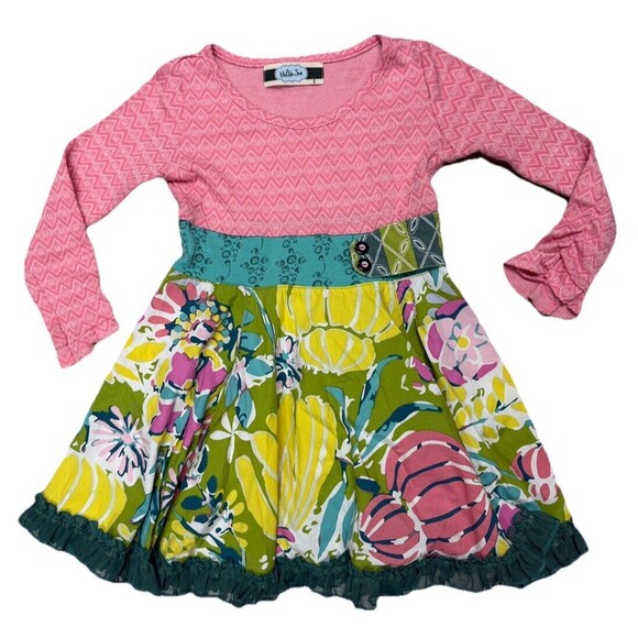 Matilda Jane Other - Matilda Jane size 2 House of Clouds Brittany twirl dress Pink Floral Lace